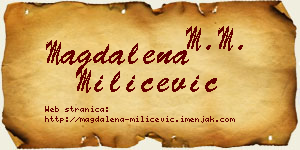 Magdalena Milićević vizit kartica